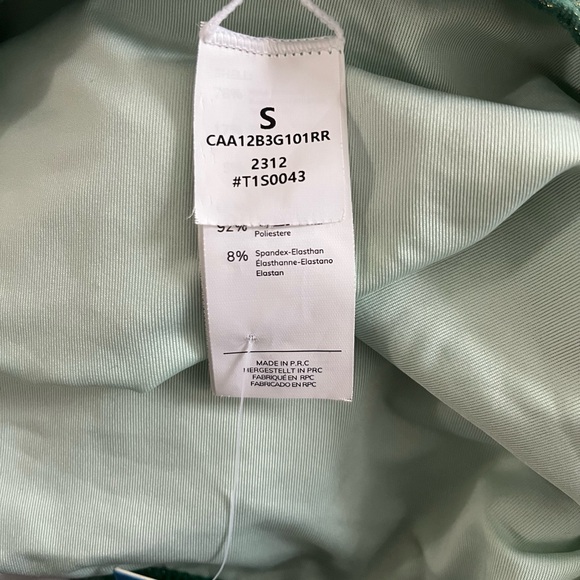 Cupshe Green Wave V-Neck Bralette & Hipster Bikini, Mix Size - Picture 11 of 11